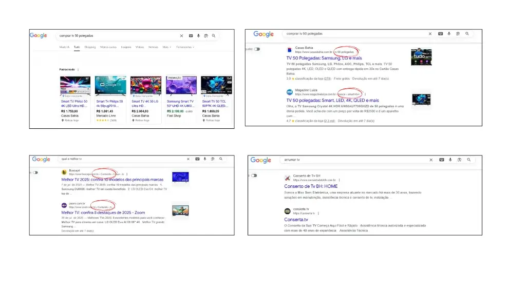 Diferença entre palavras